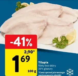 Tilapia filety bez skóry