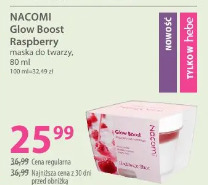 NACOMI Glow Boost Raspberry maska do twarzy