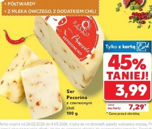 Ser Pecorino z czerwonym chili