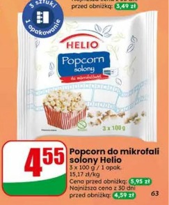 Popcorn do mikrofali solony Helio