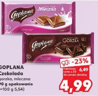 Goplana Czekolada gorzka, mleczna
