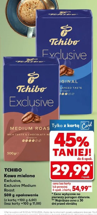 Tchibo Kawa mielona Exclusive, Exclusive Medium Roast