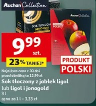 Sok tłoczony z jabłek ligol lub ligol i jonagold