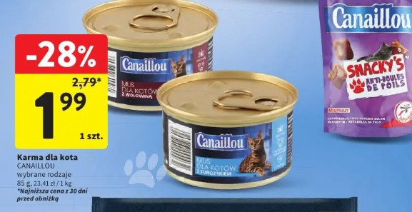 Karma dla kota CANAILLOU mus dla kotów z tuńczykiem