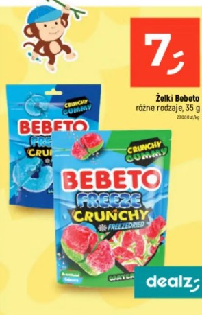 Żelki Bebeto różne rodzaje