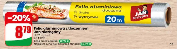 Folia aluminiowa z tłoczeniem Jan Niezbędny