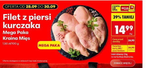 Filet z piersi kurczaka Mega Paka Kraina Mięs