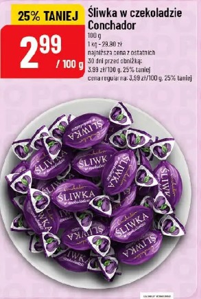 Śliwka w czekoladzie Conchador