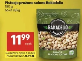 Pistacje prażone solone Bakadelio