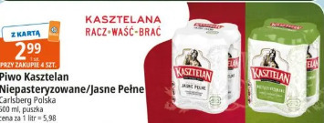 Piwo Kasztelan Niepasteryzowane/Jasne Pełne Carlsberg Polska
