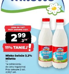 Mleko świeże 3,2% Miletto
