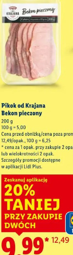 Pikok od Krajana Bekon pieczony