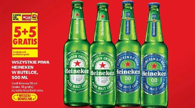 Wszystkie piwa Heineken w butelce