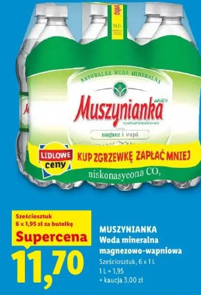 Muszynianka Woda mineralna magnezowo-wapniowa