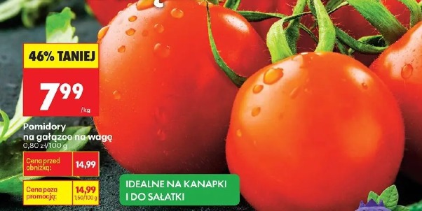 Pomidory na gałązce na wagę