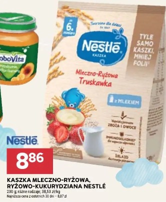 Kaszka mleczno-ryżowa, ryżowo-kukurydziana Nestlé