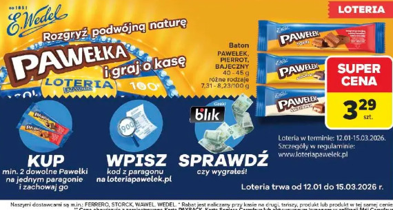 Baton PAWEŁEK, PIERROT, BAJECZNY