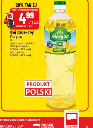 Olej rzepakowy Marysia