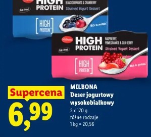 Milbona Deser jogurtowy wysokobiałkowy