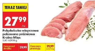 Polędwiczka wieprzowa pakowana próżniowo Kraina Mięs