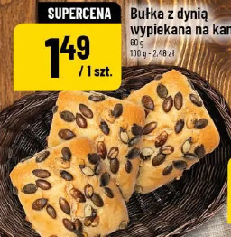 Bułka z dynią wypiekana na kamieniu
