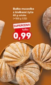 Bułka muszelka z kiełkami żyta