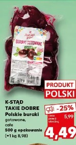 K-STĄD TAKIE DOBRE Polskie buraki gotowane, całe