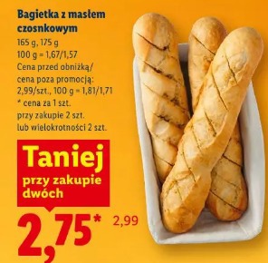 Bagietka z masłem czosnkowym