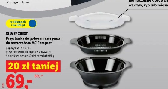 Silvercrest Przystawka do gotowania na parze do termorobota MC Compact