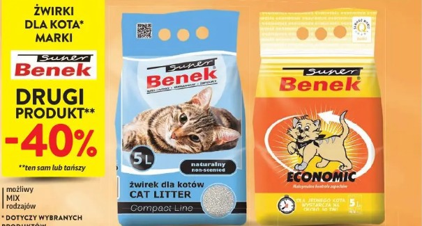 Żwirki dla kota marki Super Benek
