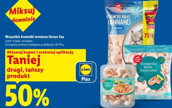 Wszystkie krewetki mrożone Ocean Sea
