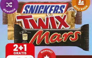 Baton Snickers, Mars, Twix
