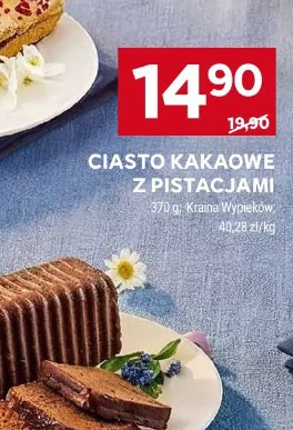 Ciasto kakaowe z pistacjami Kraina Wypieków