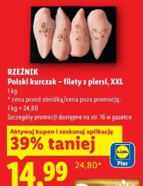 Polski kurczak – filety z piersi, XXL