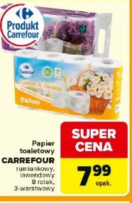 Carrefour papier toaletowy rumiankowy, lawendowy