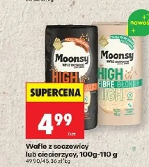 Wafle z soczewicy lub ciecierzycy Moonsy