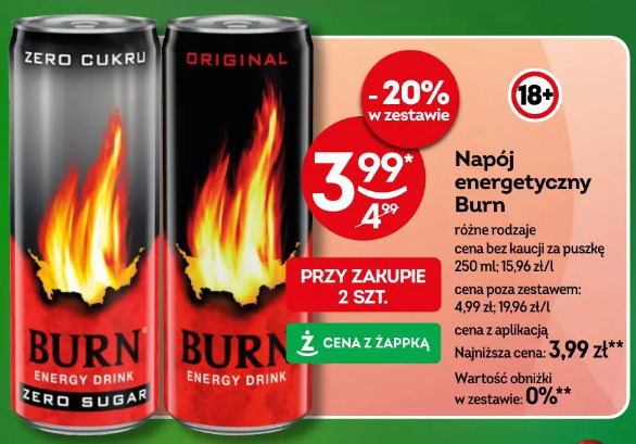 Napój energetyczny Burn