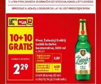 Piwo Žatecký Śvětlý ležák butelka bezzwrotna