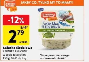 Sałatka śledziowa Z Dobrej Kuchni w sosie tatarskim