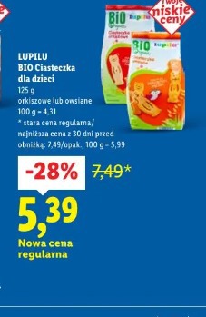 Lupilu Bio Ciasteczka dla dzieci