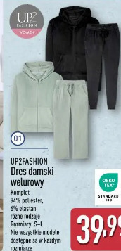 Dres damski welurowy 