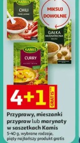 Przyprawy, mieszanki przypraw lub marynaty w saszetkach Kamis