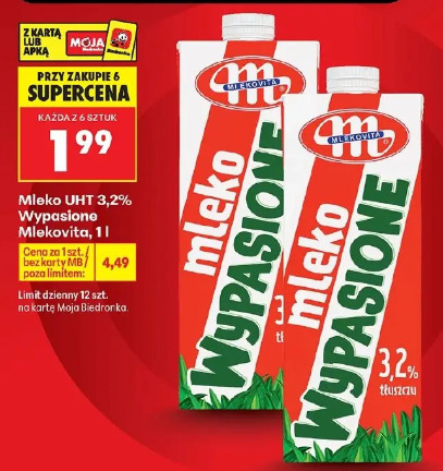 Mleko UHT 3,2% Wypasione Mlekovita