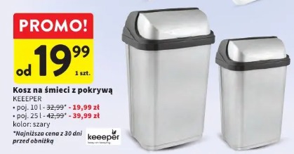 Kosz na śmieci z pokrywą Keeeper