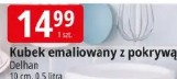 Kubek emaliowany z pokrywą Delhan