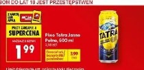 Piwo Tatra Jasne Pełne