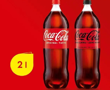 Napój gazowany Coca-Cola lub Coca-Cola Zero Cukru
