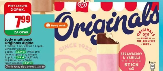 Lody multipack Originals Algida