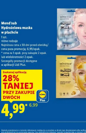 Mond'sub Hydrożelowa maska w płachcie