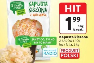 Kapusta kiszona Z SADÓW I PÓL z marchewką